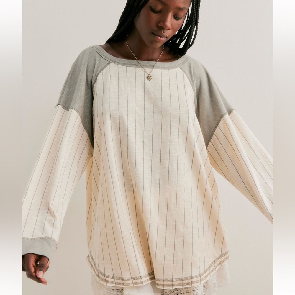Free people ragabond baseball new XS long sleeve